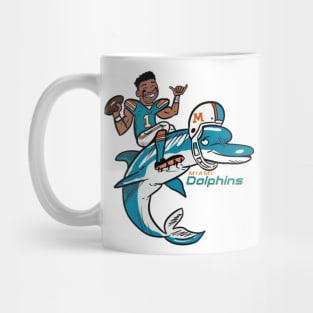 Riding dolphins Mug